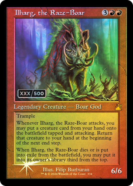 Ilharg, the Raze-Boar (RVR-334Z) - [Ravnica Remastered] Foil