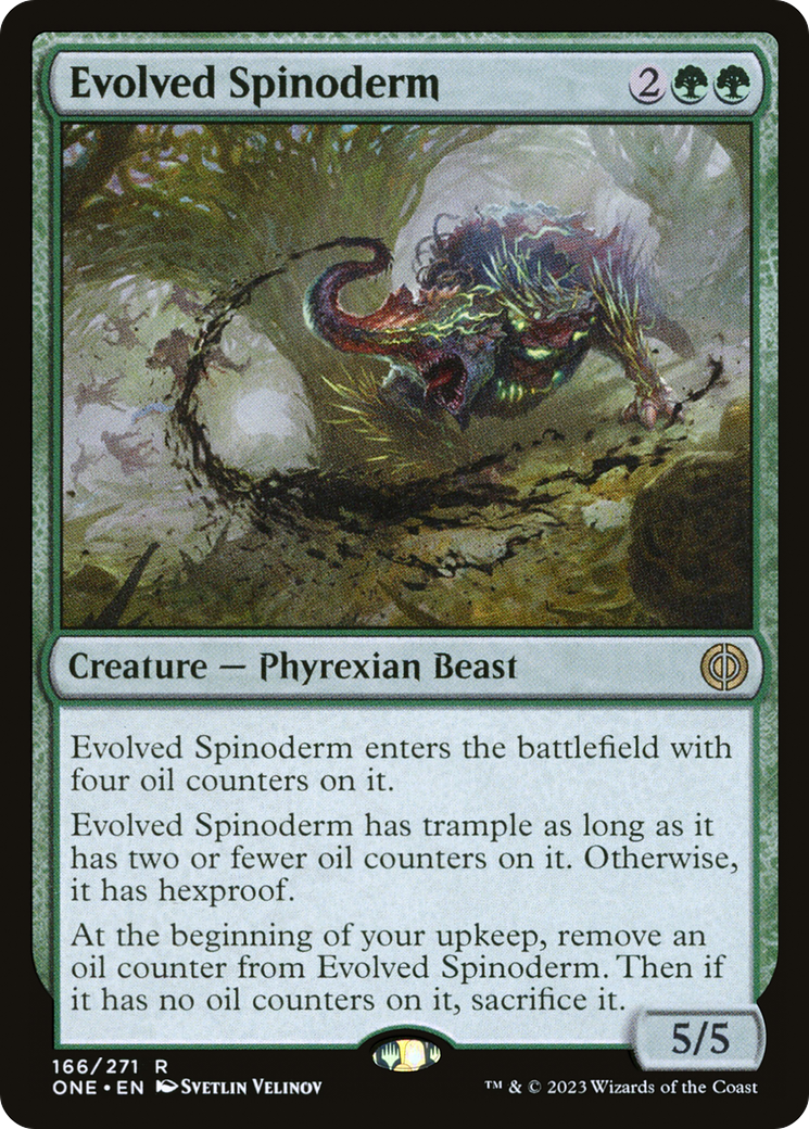 Evolved Spinoderm (ONE-166) - [Phyrexia: All Will Be One] Foil
