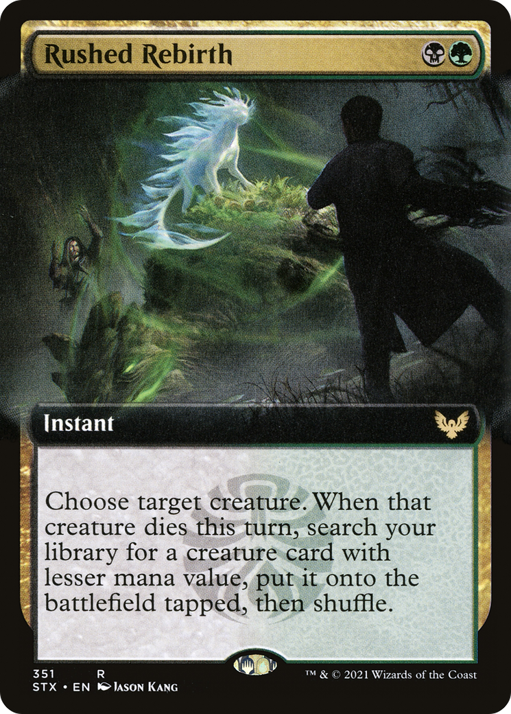 Rushed Rebirth (Extended Art) (STX-351) - [Strixhaven: School of Mages]: (Extended Art)