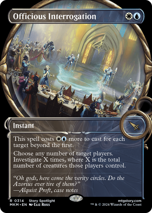 Officious Interrogation (MKM-314) - [Murders at Karlov Manor]: (Showcase) Foil