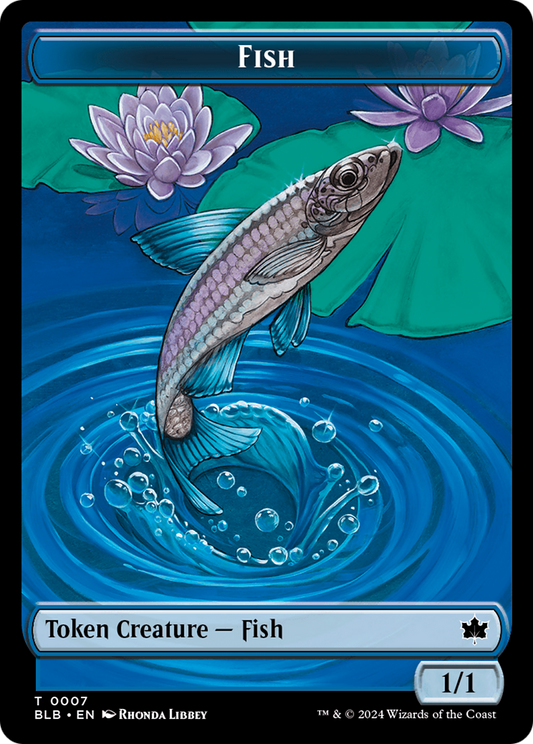 Fish (TBLB-007) - [Bloomburrow Tokens]