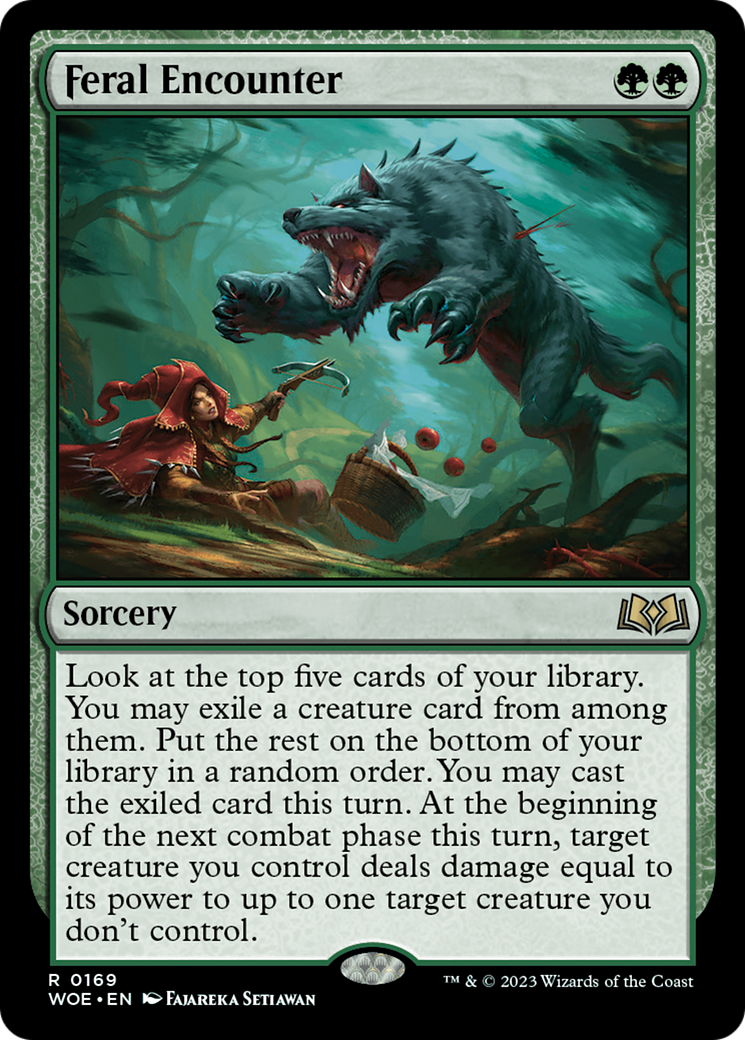 Feral Encounter (WOE-169) - [Wilds of Eldraine] Foil