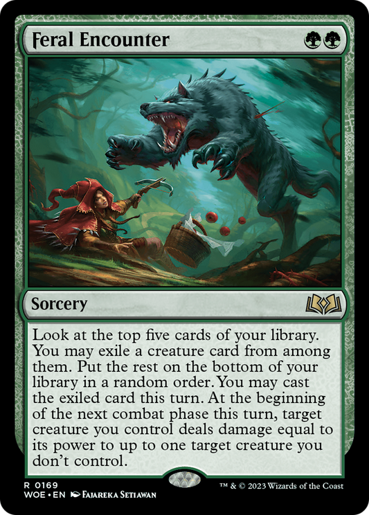 Feral Encounter (WOE-169) - [Wilds of Eldraine] Foil