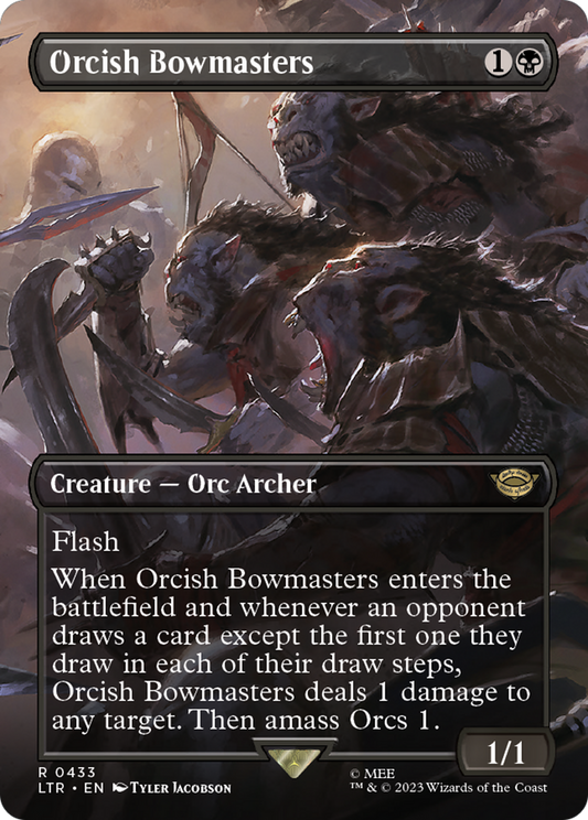 Orcish Bowmasters (LTR-433) - [The Lord of the Rings: Tales of Middle-earth] (Borderless) Foil