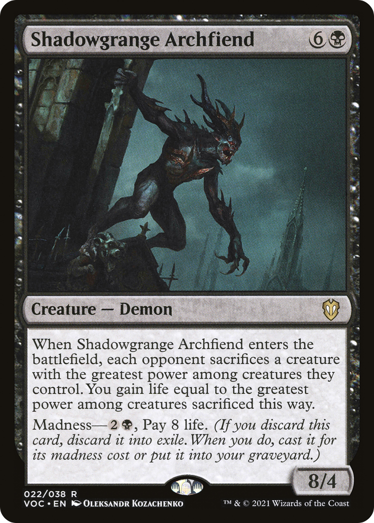 Shadowgrange Archfiend (VOC-022) - [Crimson Vow Commander]