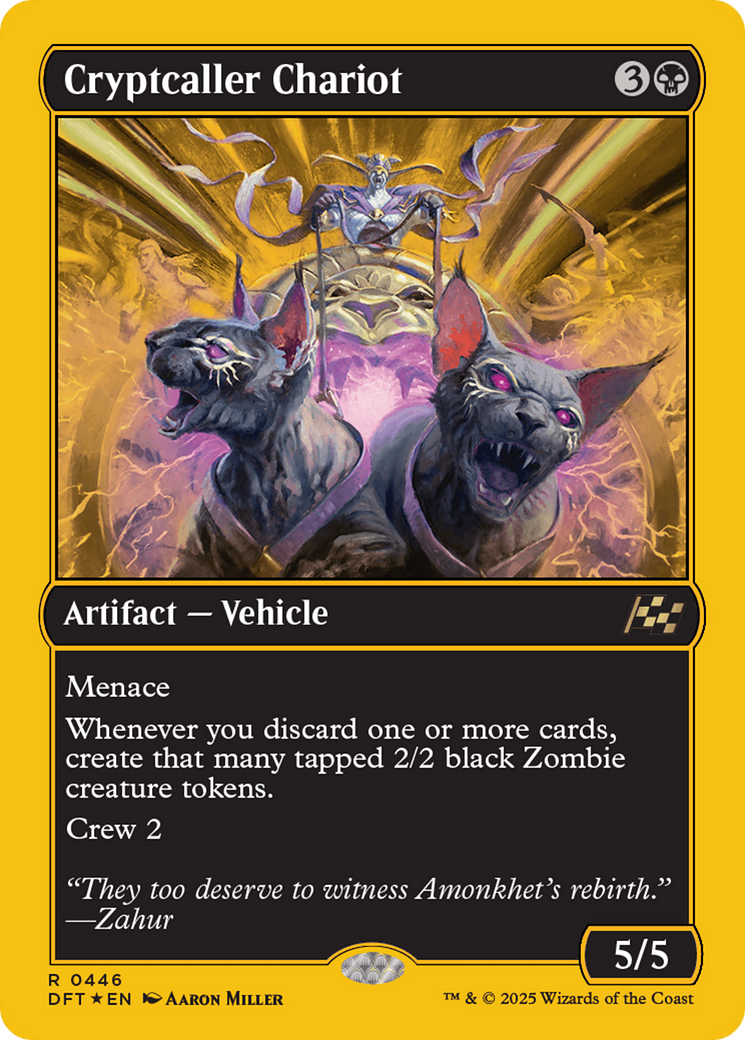 Cryptcaller Chariot (First-Place Foil) (DFT-446) - [Aetherdrift] Foil