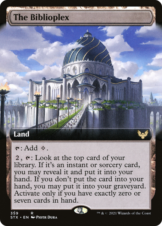 The Biblioplex (STX-359) - [Strixhaven: School of Mages]: (Extended Art)
