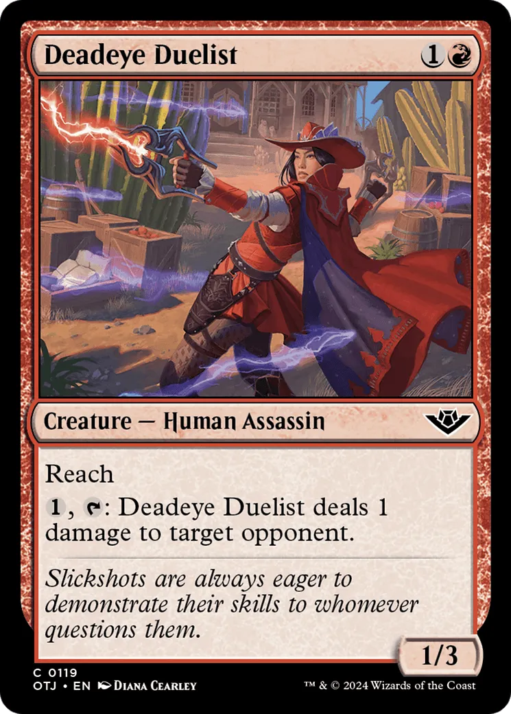 Deadeye Duelist (OTJ-119) - [Outlaws of Thunder Junction] - Emmett's ToyStop