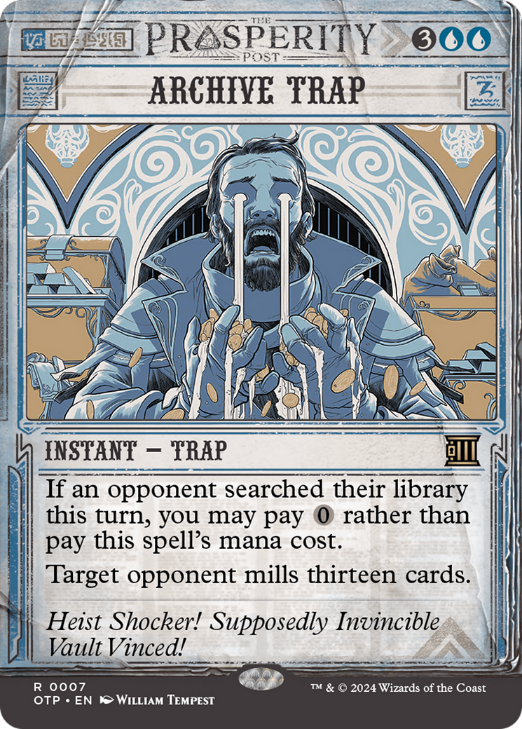 Archive Trap (OTP-007) - [Breaking News]: (Showcase) (Borderless) Foil