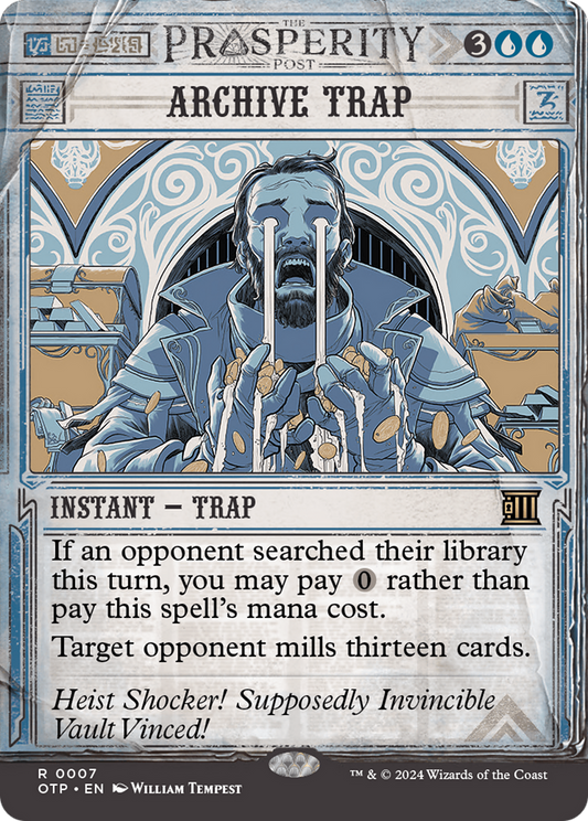 Archive Trap (OTP-007) - [Breaking News]: (Showcase) (Borderless) Foil
