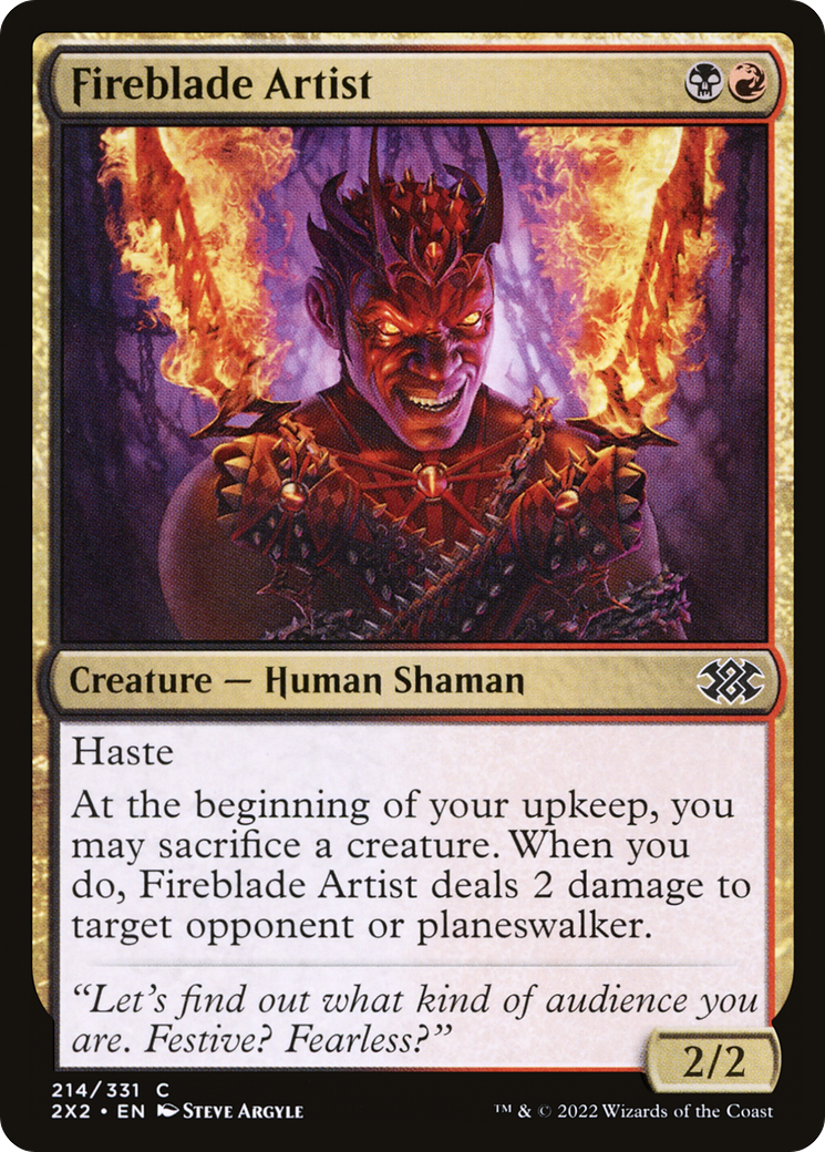 Fireblade Artist (2X2-214) - [Double Masters 2022] Foil