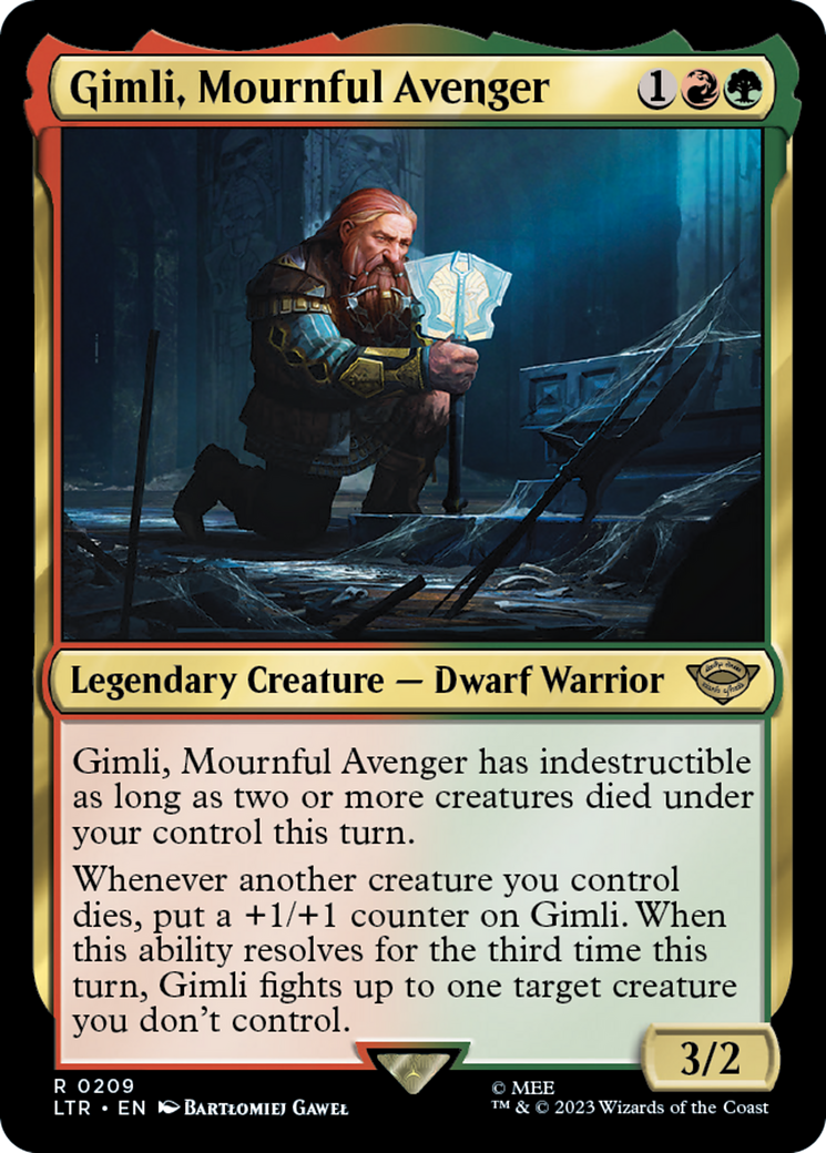 Gimli, Mournful Avenger (LTR-209) - [The Lord of the Rings: Tales of Middle-earth] Foil