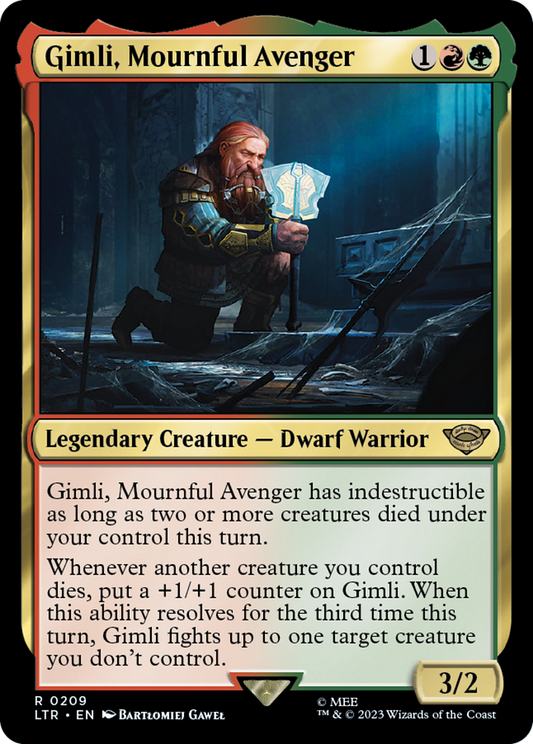 Gimli, Mournful Avenger (LTR-209) - [The Lord of the Rings: Tales of Middle-earth] Foil