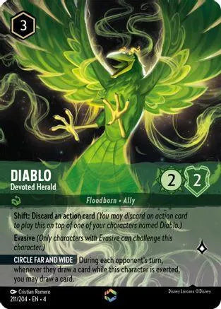 Diablo - Devoted Herald (Enchanted) (211/204) Holofoil - Ursulas Return - Emmett's ToyStop