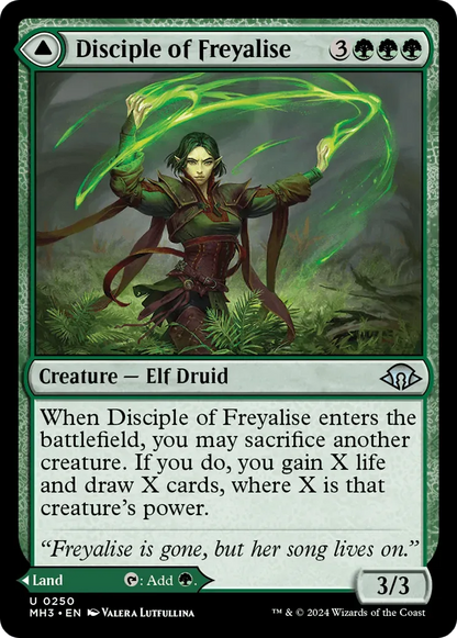 Disciple of Freyalise // Garden of Freyalise (MH3-250) - [Modern Horizons 3] Foil - Emmett's ToyStop