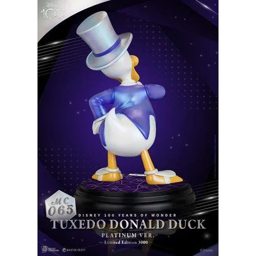 Disney 100 Years of Wonder Tuxedo Donald Duck Platinum Version MC-065 Master Craft Statue - Emmett's ToyStop