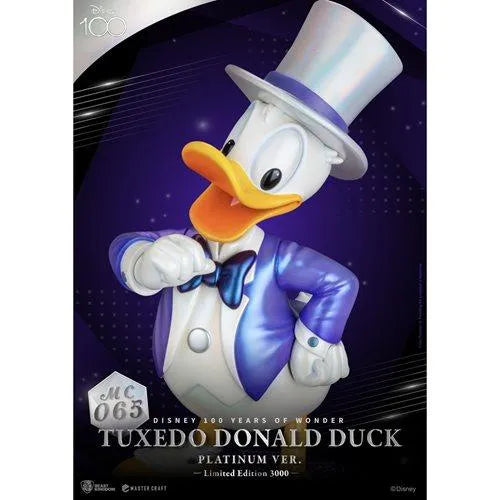 Disney 100 Years of Wonder Tuxedo Donald Duck Platinum Version MC-065 Master Craft Statue - Emmett's ToyStop