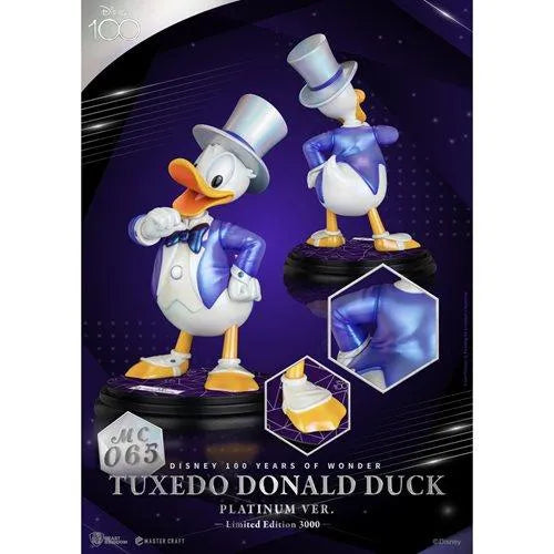 Disney 100 Years of Wonder Tuxedo Donald Duck Platinum Version MC-065 Master Craft Statue - Emmett's ToyStop