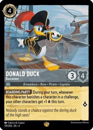 Donald Duck - Buccaneer (179/204) Cold Foil - Ursulas Return - Emmett's ToyStop