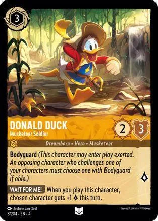 Donald Duck - Musketeer Soldier (8/204) Cold Foil - Ursulas Return - Emmett's ToyStop