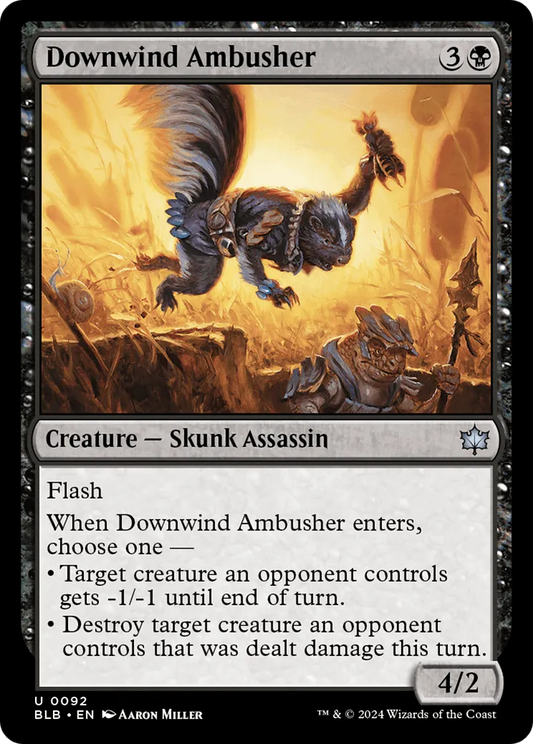 Downwind Ambusher (BLB-092) - [Bloomburrow] - Emmett's ToyStop