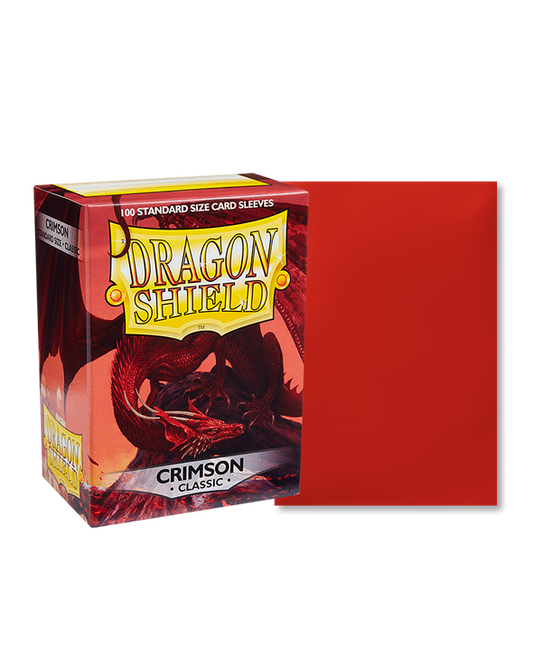 Dragon Shield - 100ct Standard Size - Classic Crimson - Emmett's ToyStop