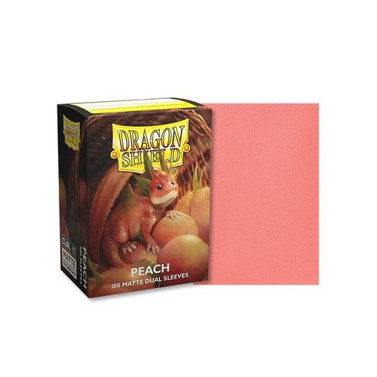 Dragon Shield - 100ct Standard Size - Dual Matte Peach - Emmett's ToyStop