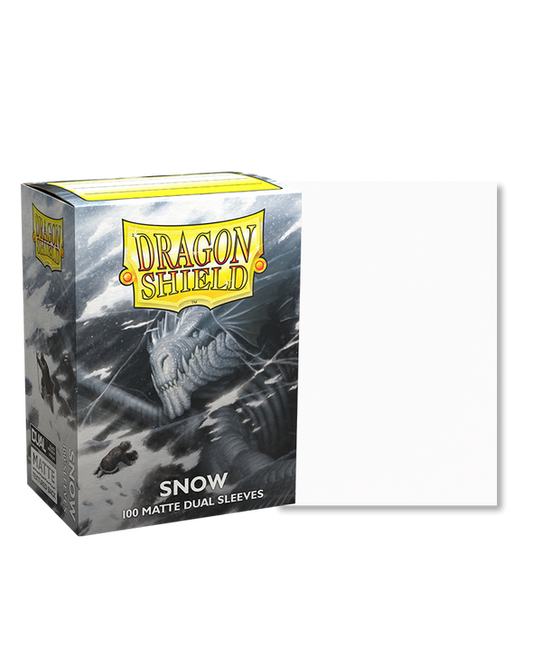 Dragon Shield - 100ct Standard Size - Dual Matte Snow - Emmett's ToyStop