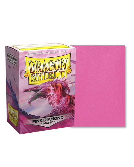 Dragon Shield - 100ct Standard Size - Matte Pink Diamond - Emmett's ToyStop