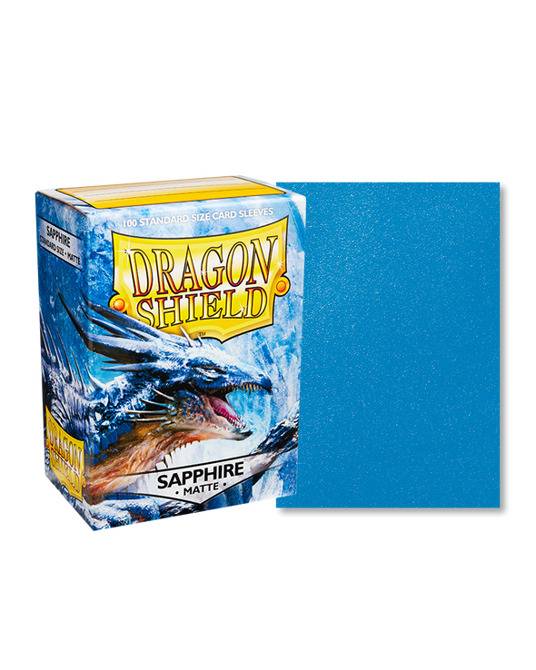 Dragon Shield - 100ct Standard Size - Matte Sapphire - Emmett's ToyStop