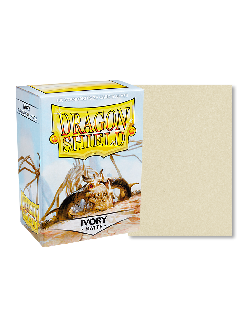Dragon Shield - 100ct Standard Size - Matte Ivory