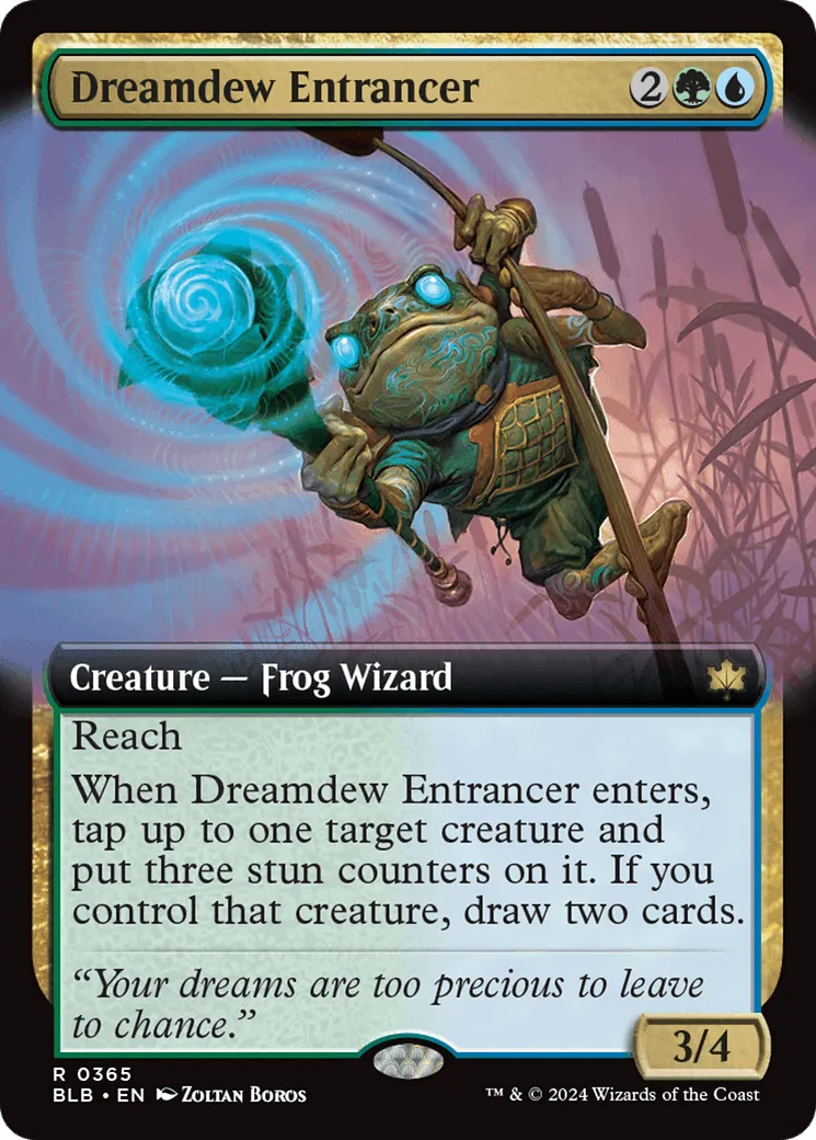 Dreamdew Entrancer (BLB-365) - [Bloomburrow]: (Extended Art) Foil - Emmett's ToyStop