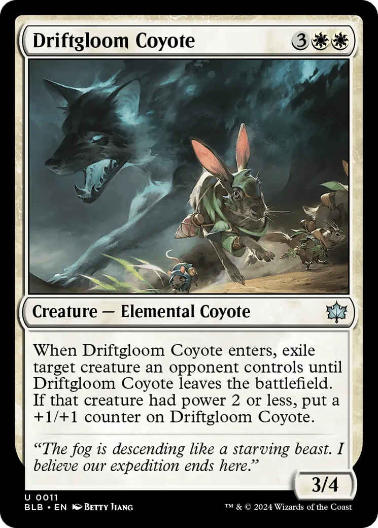 Driftgloom Coyote (BLB-011) - [Bloomburrow] - Emmett's ToyStop