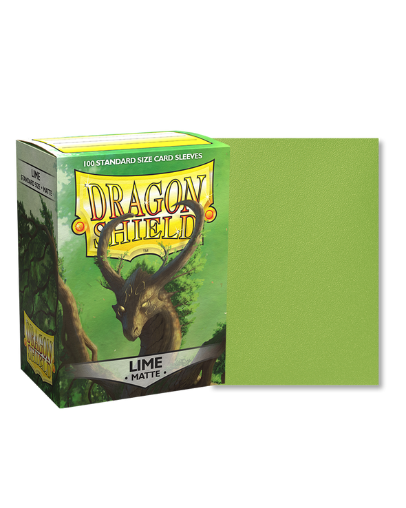 Dragon Shield - 100ct Standard Size - Matte Lime
