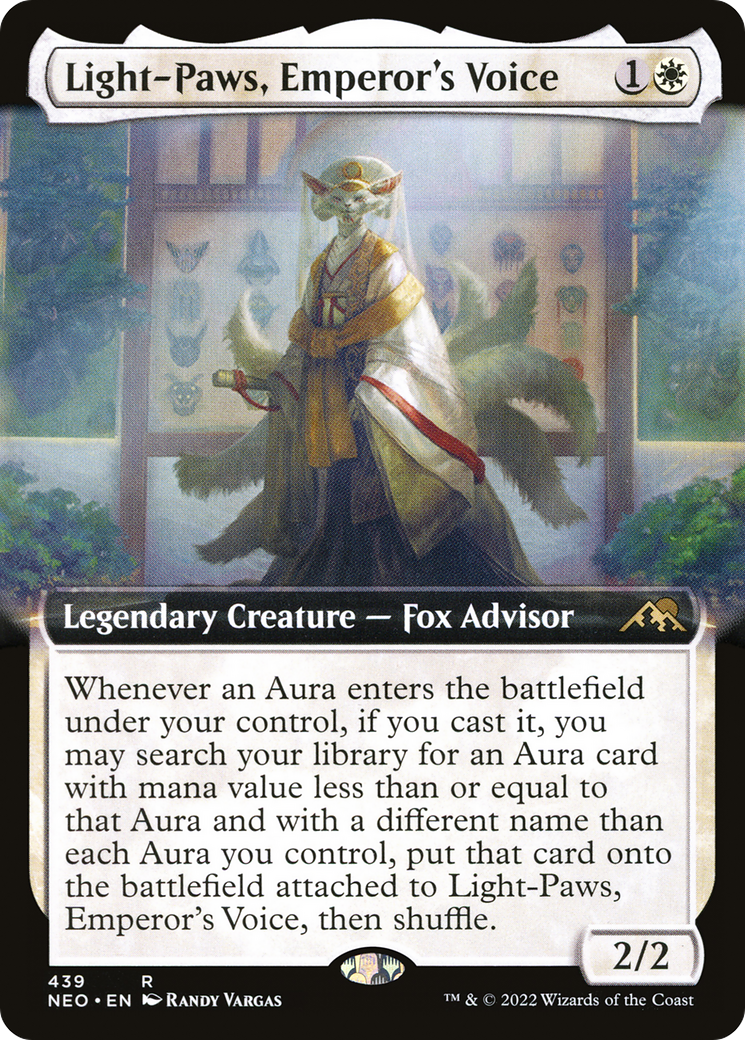 Light-Paws, Emperor's Voice (NEO-439) - [Kamigawa: Neon Dynasty]: (Extended Art) Foil