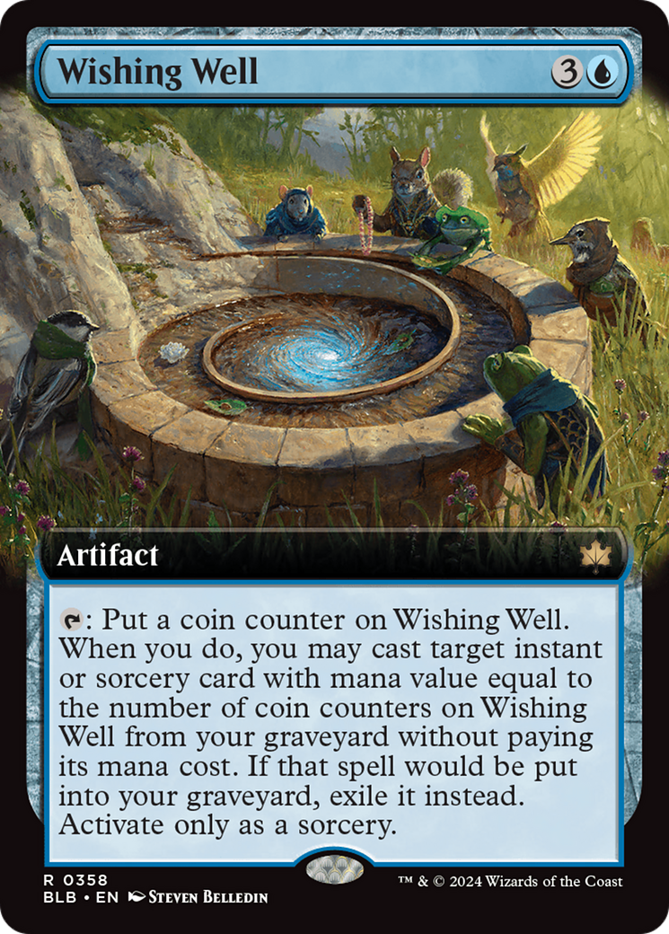 Wishing Well (BLB-358) - [Bloomburrow]: (Extended Art) Foil