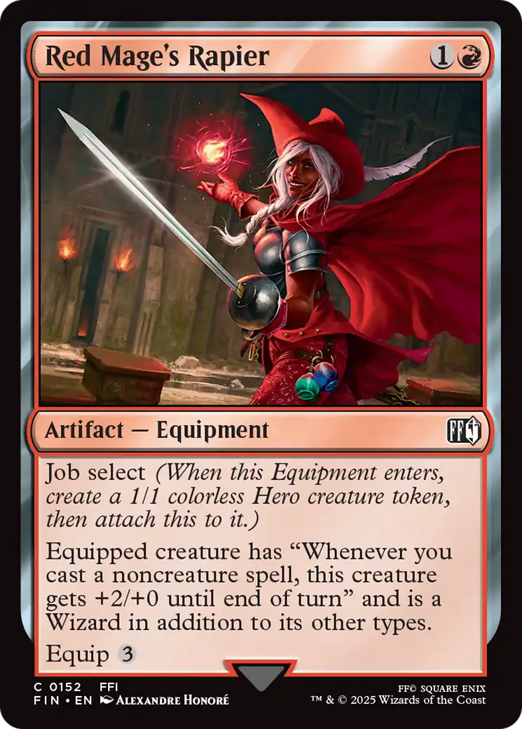 Red Mage's Rapier (FIN-152) - [FINAL FANTASY] Foil