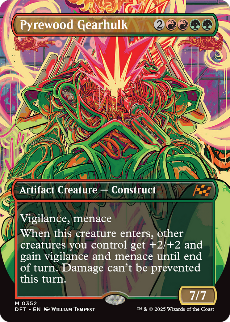 Pyrewood Gearhulk (DFT-352) - [Aetherdrift] (Borderless) Foil