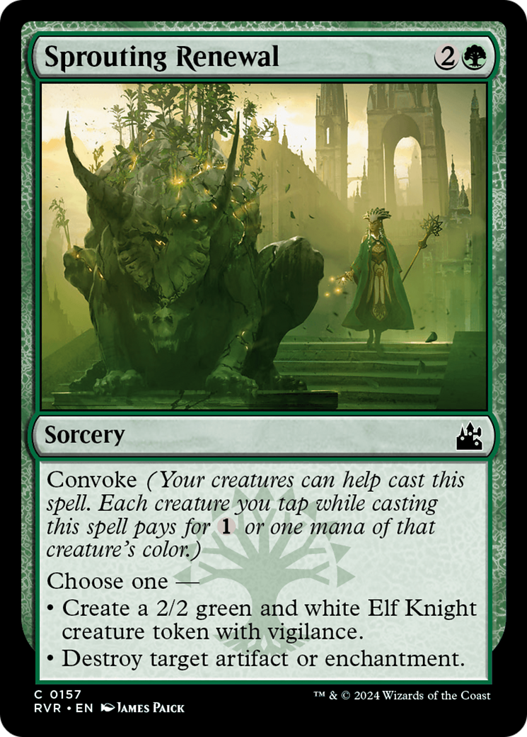 Sprouting Renewal (RVR-157) - [Ravnica Remastered] Foil