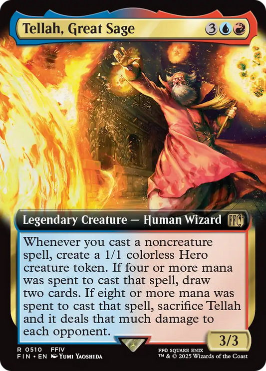 Tellah, Great Sage (FIN-510) - [FINAL FANTASY]: (Extended Art) Foil