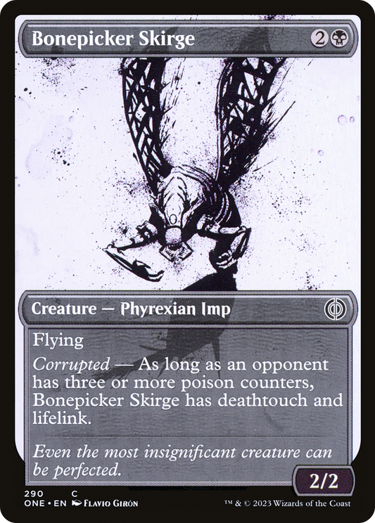 Bonepicker Skirge (ONE-290) - [Phyrexia: All Will Be One]: (Showcase)