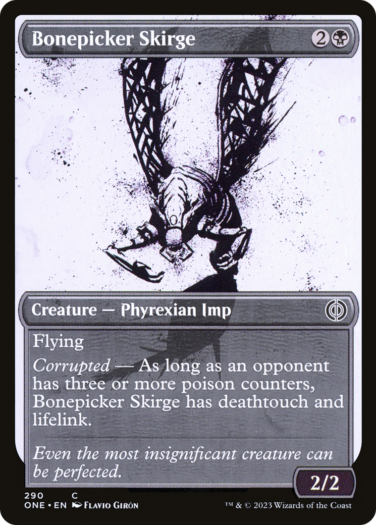 Bonepicker Skirge (ONE-290) - [Phyrexia: All Will Be One]: (Showcase) Foil