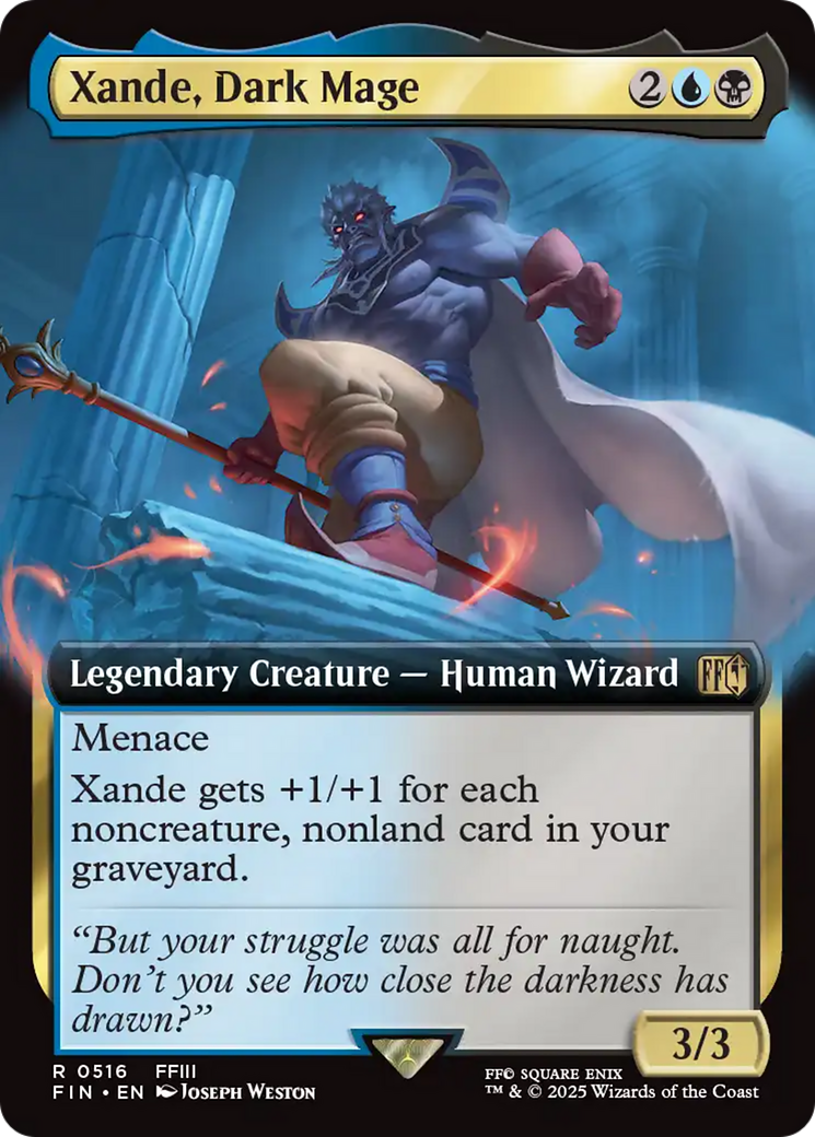 Xande, Dark Mage (FIN-516) - [FINAL FANTASY]: (Extended Art) Foil