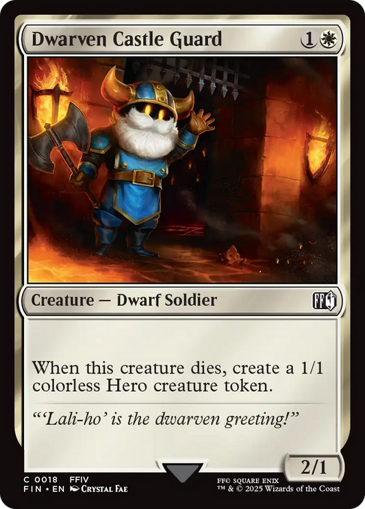 Dwarven Castle Guard (FIN-018) - [FINAL FANTASY] Foil