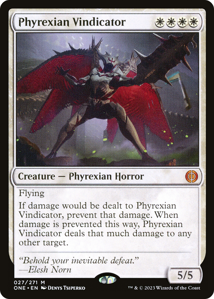 Phyrexian Vindicator (ONE-027) - [Phyrexia: All Will Be One] Foil