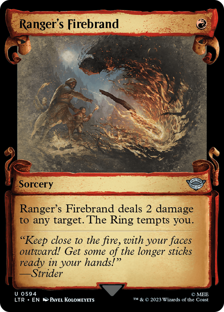 Ranger's Firebrand [Le Seigneur des Anneaux : Parchemins de présentation des Contes de la Terre du Milieu] 