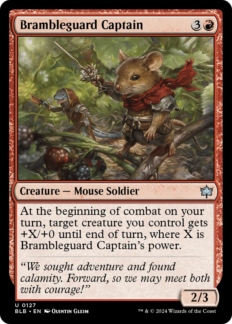 Brambleguard Captain (BLB-127) - [Bloomburrow] Foil