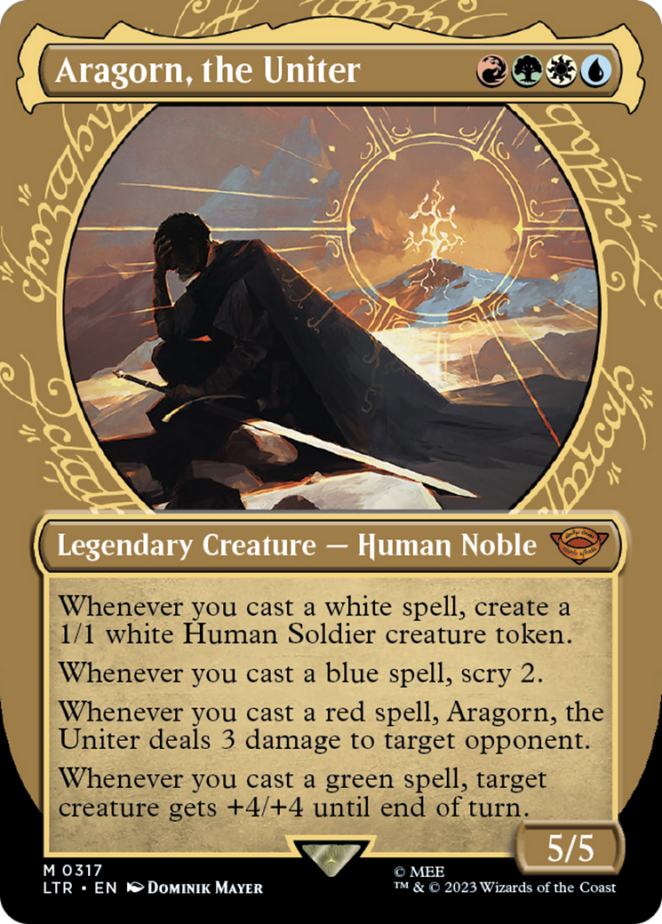 Aragorn, the Uniter (LTR-317) - [The Lord of the Rings: Tales of Middle-earth]: (Showcase) (Borderless)