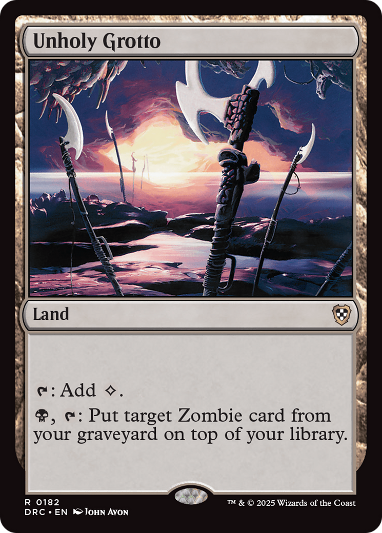 Unholy Grotto (DRC-182) - [Commander: Aetherdrift]