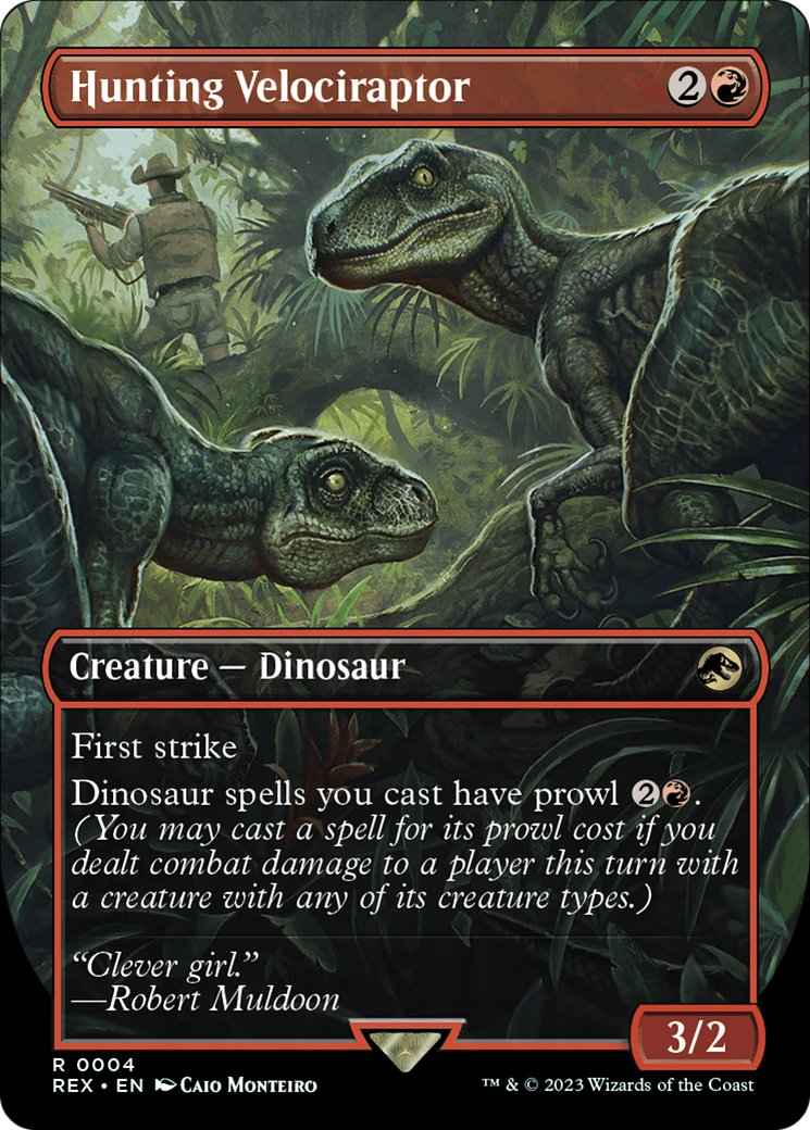 Hunting Velociraptor (REX-004) - [Jurassic World Collection] (Borderless)